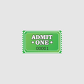 Admit One - Green