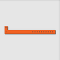 Custom Neon Orange Wristbands Design