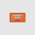 Admit One - Orange