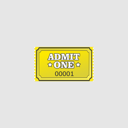 Admit One - Yellow