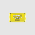 Admit One - Yellow